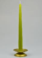 Bougie de Table Chandelier Vert Olive - 25cm