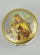 Custode Image Vierge Couronnée à l'Enfant Jésus - 5 cm