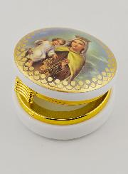 Custode Image Vierge Couronnée à l'Enfant Jésus - 5 cm