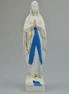 Statue de Notre Dame de Lourdes au Voile Bleu- 28 cm