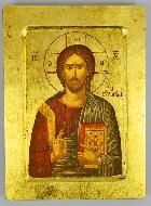 Icône Religieuse - Jésus-Christ Pantocrator - 22 cm