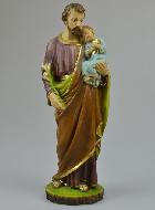 Statue Saint Joseph en Résine Couleur - 24cm