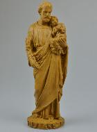 Statue Saint Joseph en Résine Ton Bois - 24 cm