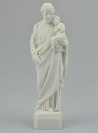 Statue Saint Joseph en Résine Albâtre - 15 cm