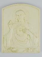 Bas-Relief Sacré-Coeur de Jésus - 15 cm