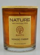 Bougie Bio Collection Nature - Parfumée Arbres Nordiques - 8 X 7cm