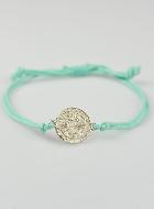Bracelet Médaille de Saint Benoît - Bleu Turquoise
