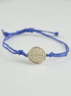 Bracelet Médaille de Saint Benoît - Bleu