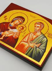 Icône Sainte Famille - 20 cm - Artisanat Monastique Français