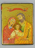 Icône de la Sainte Famille - 15 cm - Artisanat Monastique