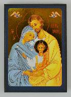 Icône Byzantine Ste Famille - 7 cm