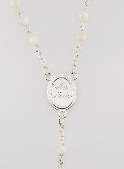 Chapelet en Perles de Nacre Véritable - Médaille Lourdes