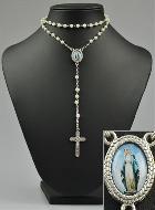 Chapelet de Lourdes en Perles de Nacre - Vierge Miraculeuse