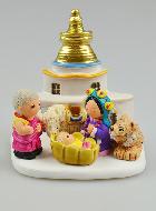 Crèche de Noël du Monde - Nativité Tibet