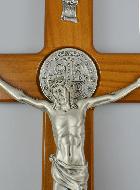 Crucifix de Saint Benoît en Bois - 30cm