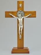 Croix de Saint Benoît en Bois - 33cm