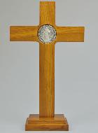 Croix de Saint Benoît en Bois - 33cm