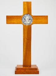 Croix de Saint Benoît en Bois - 33cm