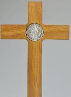 Crucifix de Saint Benoît en Bois - 33cm