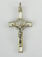 Pendentif Croix de Saint Benoit - Blanche