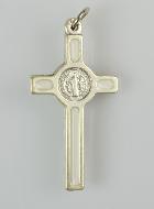 Pendentif Croix de Saint Benoit - Blanche