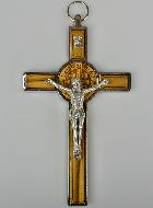 Crucifix de Protection Saint Benoît en Bois - 13cm