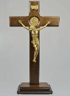 Grand Crucifix de Saint Benoît sur Socle - 50cm