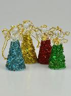 4 Anges à Suspendre - Sapin de Noël - 7cm