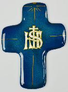 Croix Jésus IHS en Emaux du Liban