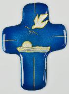 Croix Lueur du Dieu Vivant en Emaux du Liban