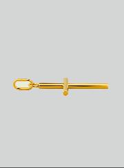 Pendentif Croix Classique Fil Rond - 22mm - Or Massif 18 Carats