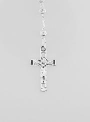 Chapelet en Argent Massif 925/1000 - Grains Brillant 4mm