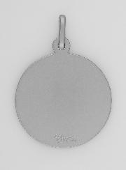 Médaille Saint Christophe en Argent Rhodié 925/1000 - 19 mm