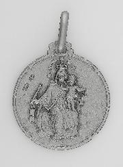 Médaille du Scapulaire en Argent 925/1000 - 18 mm