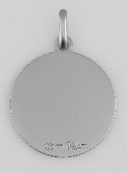 Médaille de Saint Jude en Argent Rhodié 925/1000 - 23mm
