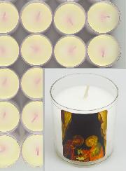 10 Veilleuses de Noël Blanche - La Nativité