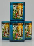 4 Bougies Veilleuses Apparitions de Lourdes - Bleue