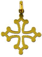 Pendentif Croix Occitane - 20mm - Or 18 Carats