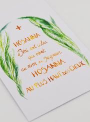 Carte de Prière - Hosanna au plus Haut des Cieux