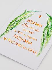 Carte de Prière - Hosanna au plus Haut des Cieux