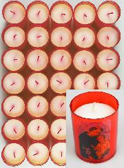 24 Bougies Veilleuses Saint Antoine de Padoue - Rouge