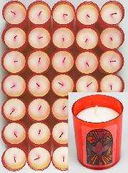 24 Bougies Veilleuses Saint Esprit de Paix - Rouge