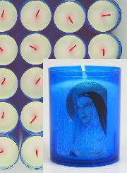 24 Bougies Veilleuses Sainte Rita - Bleue