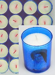24 Bougies Veilleuses Sainte Rita - Bleue