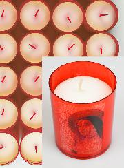 24 Bougies Veilleuses Sainte Rita - Rouge