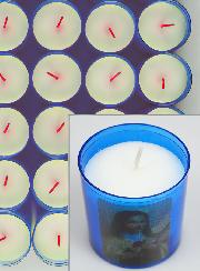 24 Bougies Veilleuses Sainte Thérèse de l'Enfant Jésus - Bleue