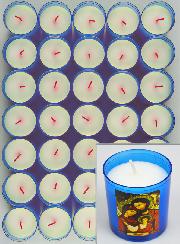 24 Bougies Veilleuses Bleue Sainte Famille