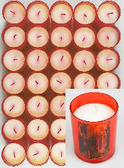 24 Bougies Veilleuses Notre Dame de Lourdes - Rouge