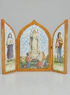 Icône Triptyque Notre Dame de Fatima - 23 cm