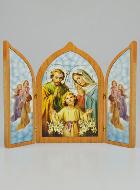 Icône Triptyque Sainte Famille - 23 cm